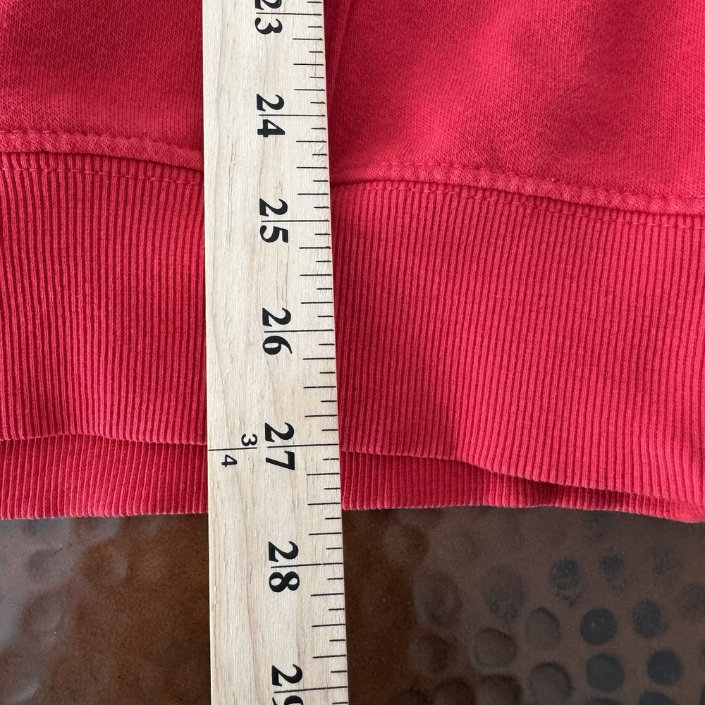The North Face Hoodie Men L Red Black Graphic Box Logo Pullover Cotton Outdoor - Picture 11 of 11